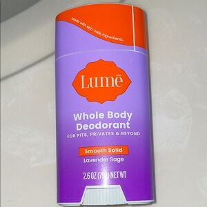 LUME sealed NEW Lavender Sage Smooth Solid Whole Body Deodorant